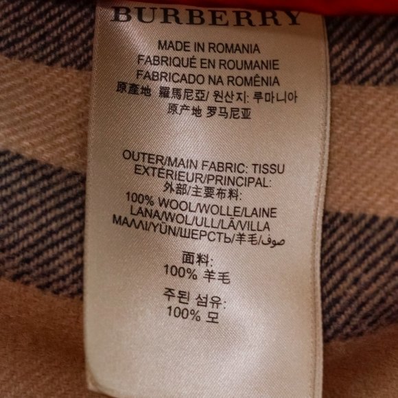 Burberry Brit Red Wool Hooded Coat - Picture 12 of 16